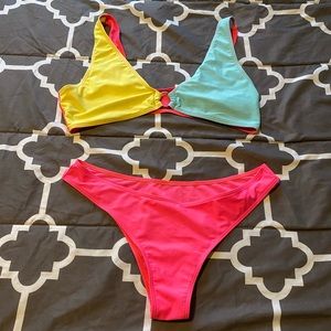 Super cute three color bathing suit